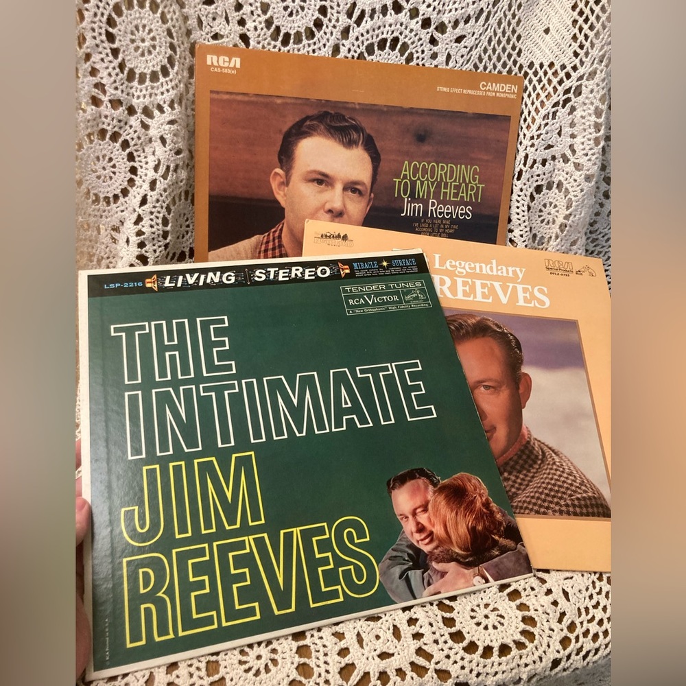 Jim Reeves - Vintage Vinyl Music Recordings - 3 Albums